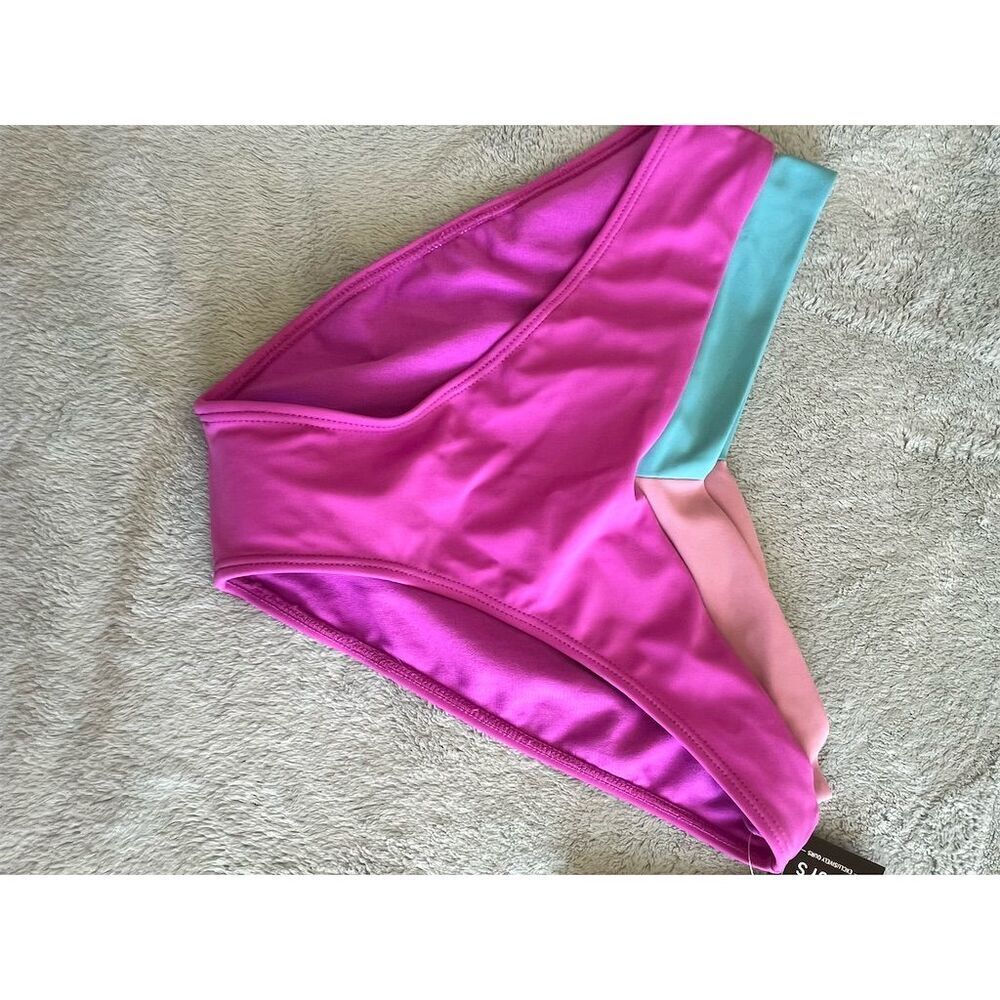 Salt & Cove Women's Multicolor Bikini Bottom Size M Colorblock​​